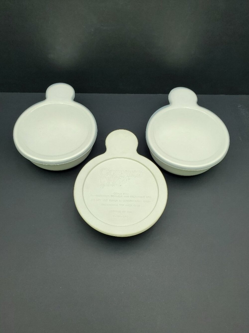 Corningware Grab-It Bowls Corning Grab It Bowls Tab Handle Bowls Plastic Lids